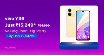 vivo Y36 (8 GB RAM + 128 GB Storage) @ ₹15,249/- on Flipkart's Big Billion Days Sale