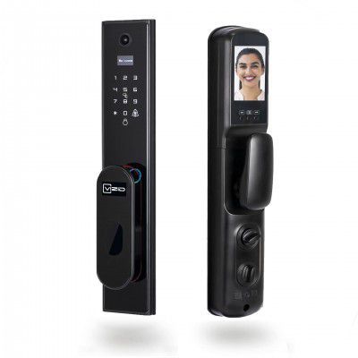 VIZiD Smart Digital Door Lock DFL 100 with Remote Unlock via Wi-Fi Smart App, Video Door Bell Camera, Fingerprint, PIN, Temporary Password, RFID Card, Manual Key Access for Main Door