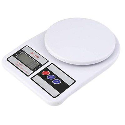 VLA Valma Electronic Kitchen Digital Weighing Scale Weight Machine (10 Kg - With Back Light) Sf-400 Pack Of 1, White