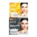 VLCC Gold Facial Kit & VLCC Diamond Facial Kit - 60g Each (Pack of 2)...