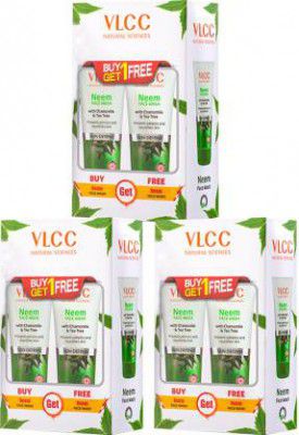 VLCC Neem - 300 ml - Buy One Get One(Pack of 3) Face Wash  (450 ml)