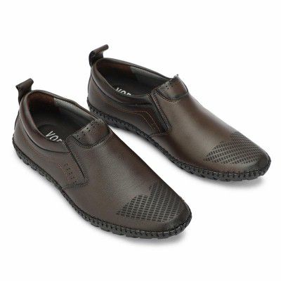 VOBLAND Men's Shoes Synthetic Leather Slip On Moccasins Casual Loafers for Men