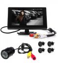 Vocado Black 4.3 Inch Tft Monitor with Parking Sensor & 8 Led Night Vision Reverse Parking Camera for Xylo 2007-2009...