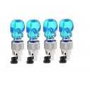 Vocado Skull Shaped Car Tyre LED Motion Sensor Wheel Lights (Set of 4-Blue)...