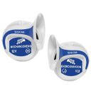 Vocado Universal Passenger Car Mocc 18 in 1 Digital Tone Magic Horn Set of 2 for Maruti Vitara Brezza (White)...
