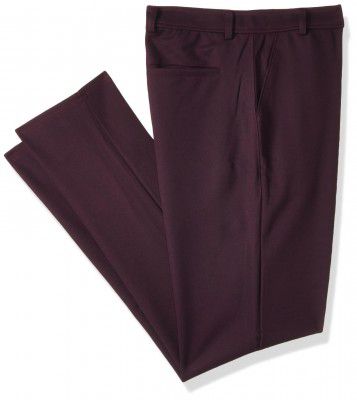 Vogaan Men's Slim Trousers (VG-03-WINE-36_Wine)