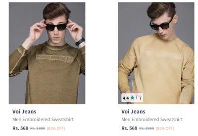 Voi Jeans Clothing Upto 81% Off