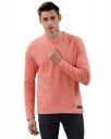VOI Jeans Men's Fitted T-Shirt (VOSSW010XXL_Coral Pink 2XL)...