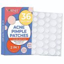 VOIISH Face Acne Pimple Patches | Waterproof Pimple Acne Patch Kit | Full Acne Patch and Pimple Remover Set | For All Skin Types - 36...