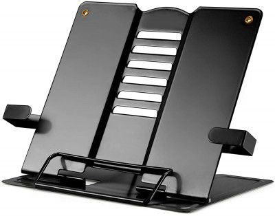 Volo Portable Metal Book Stand Holder - (Black)