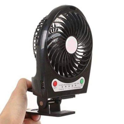 VOLTAC® Battery Operated Handy Summer Cooling Rechargeable Portable Mini USB Desk High Power 3-Speed Fan (Assorted Color) KST0772