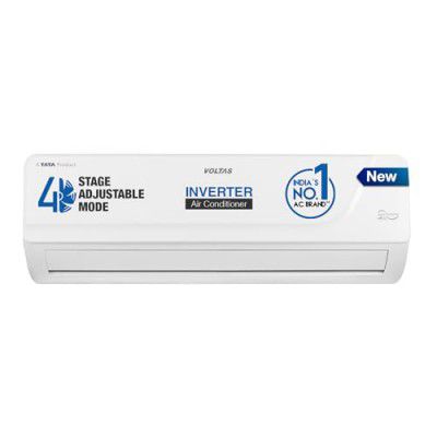 [Extra Rs 4250 Off] Voltas 1.4 ton 5 Star, Inverter Split AC (Copper, 4-in-1 Adjustable Mode, Anti-dust Filter, 2024 Model, 175V Vectra CAR, White)