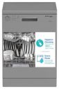 Voltas Beko 14 Place Settings Dishwasher (DF14S3, Silver)...