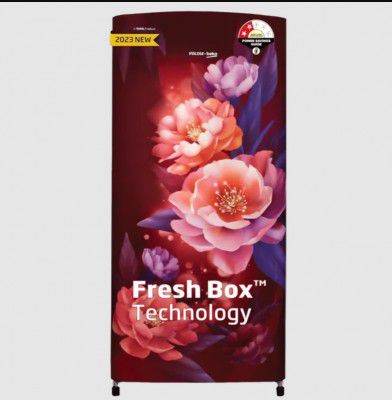 VOLTAS beko 173 Litres 2 Star Direct Cool Single Door Refrigerator (RDC205D / S0PWR0M0, Peony Wine)