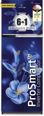 Voltas Beko 243 L Frost Free Double Door 2 Star Refrigerator (Moonlight Blue, RFF280D/WPV100RMBO)