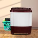 Voltas beko 8.2 kg Semi Automatic twin tub Washing machine (WTT82) Burgundy...