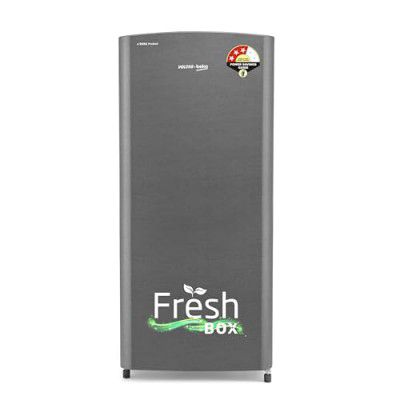[2025 Model] Voltas Beko, A Tata Product 183 L 3 Star Direct Cool Single Door Refrigerator (RDC215C/S0XIR0M0000GO, Hairline Silver, Chiller Zone)