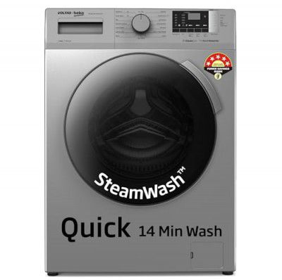 Voltas Beko A Tata Product 8 Kg 5 Star Inverter Quick wash Fully-Automatic Front Loading Washing Machine (WFL8012B7JVBKA/GXV)