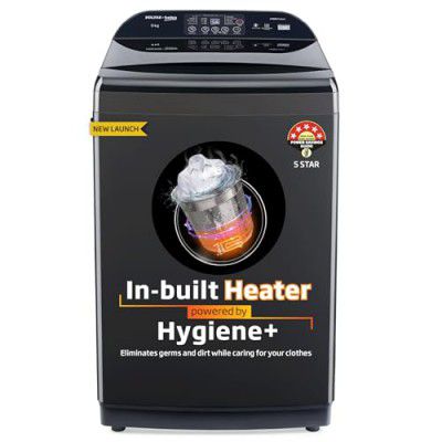 Voltas Beko, A Tata Product 9 Kg 5 Star Fully-Automatic Top Loading Washing Machine with Anti-Bacterial wash Technology (WTL9006UEAH / OBS3060)