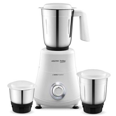 Voltas Beko, A Tata Product Powerfull 500 W Mixer Grinder with GrindX Technology (G5003HP-WH | White)