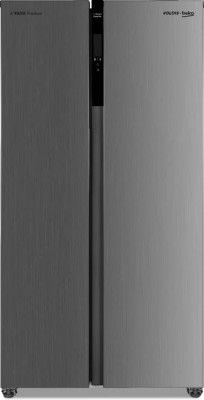 [Extra Rs 9250 Off] Voltas Beko by A Tata Product 472 L Frost Free Side by Side Refrigerator (Inox, RSB495XPE)