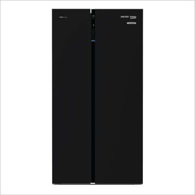 [Extra Rs 9250 Off] Voltas Beko by A Tata Product 640 L Frost Free Side by Side Refrigerator  (Black, RSB665GBRF)