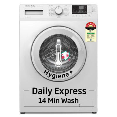 Voltas Beko WFL6012B7COUBAA/WWV 6kg 5-star Automatic Washing Machine (White, Hygiene Wash)
