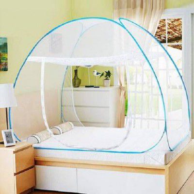 VONITY Cotton Adults Washable Mosquito Net for Double Bed, - MultiColour Mosquito Net  (Multicolor, Tent)