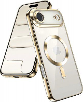 VONZEE Electroplating Transparent Clear Logo Back Cover (Gold)