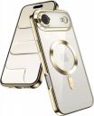 VONZEE Electroplating Transparent Clear Logo Back Cover (Gold)...