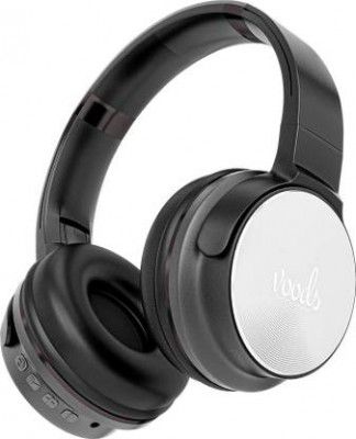 Voods V Heads - Active IP65-Water&Dust Resistant, Noise Cancellation,120hrs Playback Bluetooth & Wired (Black, On the Ear)