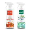 Vooki Eco-Friendly Kitchen Cleaning Spray & Lime Scale Remover Combo for Bathroom, Tap, Hard Water Stains, Gas Stove, Chimney, Tough Grease & Stains, Home and Commercial Use - 500ml (Pack of 2)...
