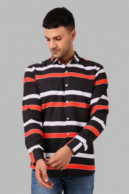 Voroxy  Men Regular Fit Striped Casual Shirt