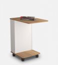 Voyager Portable table in Lyon Teak & White Finish...
