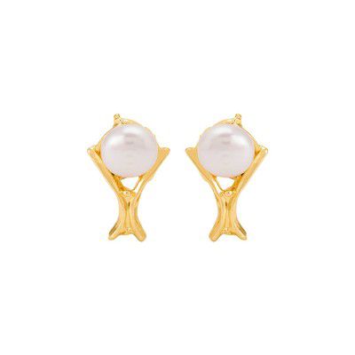 Voylla Dainty Yellow Gold Plated Stud Earrings Jewellery