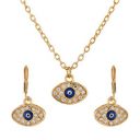 VOYLLA Dazzling Eyes Evil Eye Pendant Set For Women...