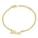 VOYLLA Gold-Toned Bracelet Engraved with The Word 'Bhai'...
