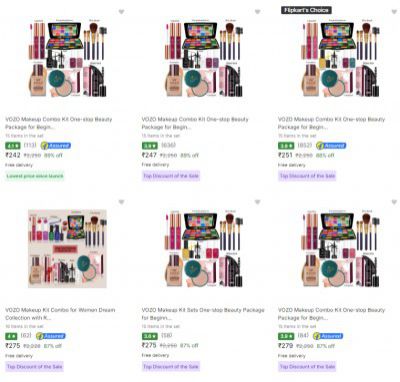 Vozo Face Makeup Combo Upto 89% Off 