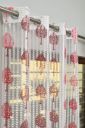Vram Polyester Heavy Transparent Tissue Net Pack of 1 Pcs Maroon Curtains for Floral Net, 4 x 5 Feet Window Curtains for Home || Living Room Use Decorative Heavy Net...