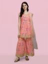 VredeVogel  Women Georgette Kurta Sharara Set...