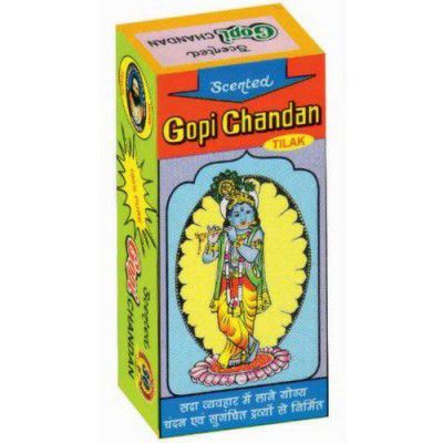 Vrindavan Store Natural Stone Scented Gopi Chandan Tilak || ISKCON Gopi Tilak || Gopi Chandan (Small, Pack of 2)