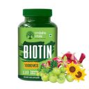 Vruksha Vitals Biotin 120 tablets - 10000 mcg per tablet - Biotin capsules/powder - Plant based 10000mcg for Hair Growth, Nails and Skin...