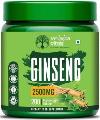 Vruksha Vitals Triple Ginseng Root - 2500 mg