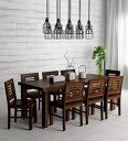 VS ART PLACE Sheesham Wood 8 Seater Dining Table with Chairs for Living Room Wooden Dining Room Sets for Home (Teak Finish)...