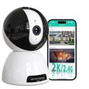 VSMAHOME 2K/3MP Wireless Home Security Camera, 360°CCTV Camera for Two-Way Audio with Baby/Pet/Parent, Smart AI Camera, Cloud&SD/Night Vision/IP66 Secret Camera...