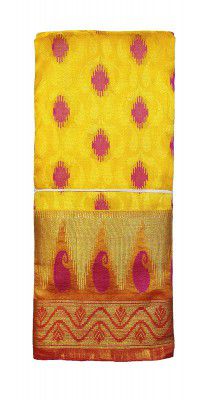 VSSarees Women's Banarasi Pure Pattu Cotton Sarees With Blouse