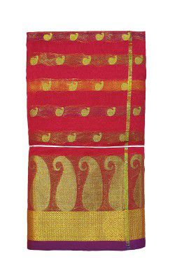 VSSarees Women's Banarasi Pure Pattu Cotton Sarees With Blouse