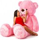 vtb retail stuffed toys 4 feet pink teddy bear -122 cm (Pink) - 48 inch...