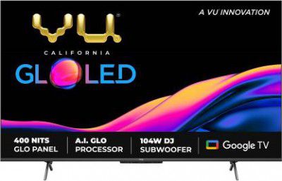Vu GloLED (50 inch) Ultra HD (4K) LED Smart Google TV with DJ Subwoofer 104W (50GloLED)