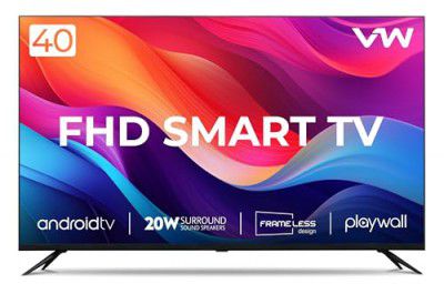 VW (40") Playwall Frameless Series Full HD Android Smart LED TV VW40F2 (Black)